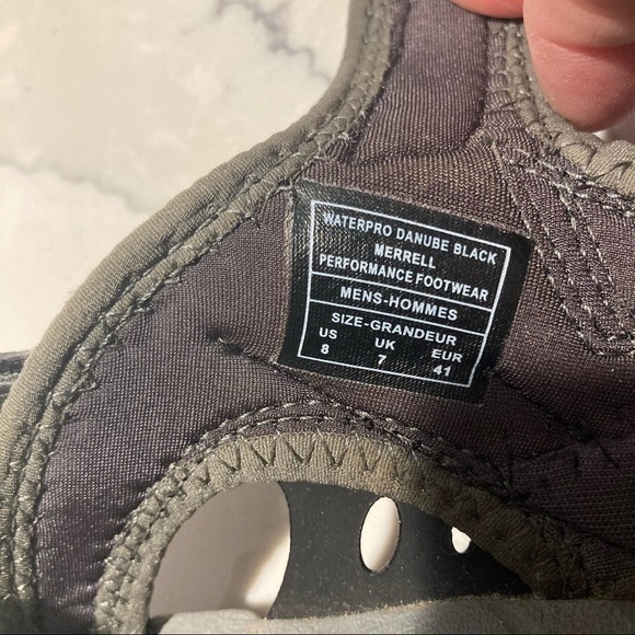 MERRELL Continuum Sz 8 Open Toe Hiking Hook & Loop Closures Adjustable Sandals - Picture 8 of 14